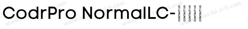 CodrPro NormalLC字体转换